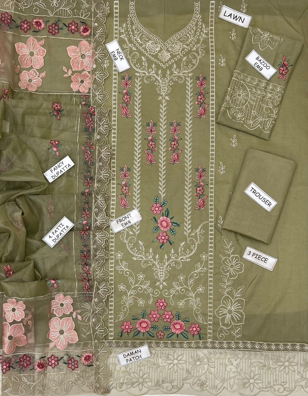 Aneela’s MOST DEMANDING EDITION 03PCS UNSTITCHED SUIT